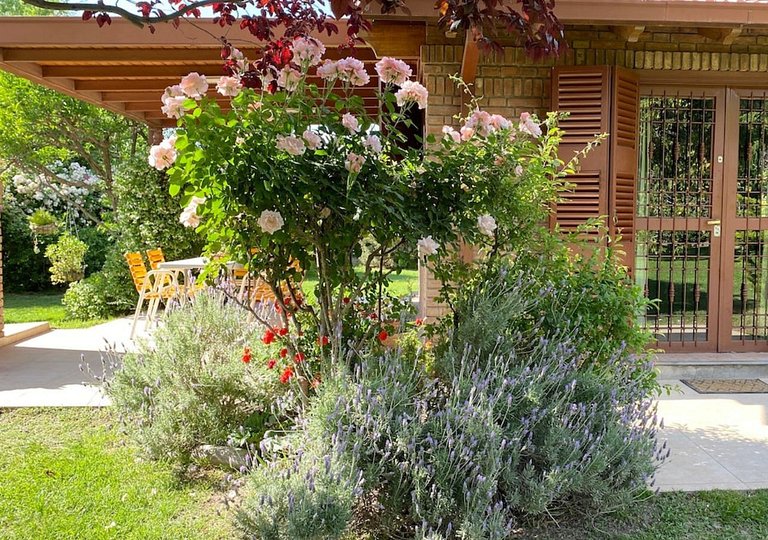 Jardín y pileta, en Chacras zona bodegas y montaña