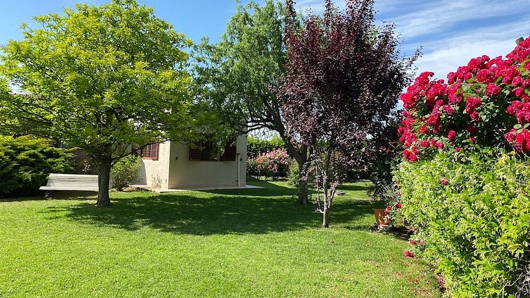 Jardín y pileta, en Chacras zona bodegas y montaña